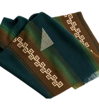 Green Handcrafted Mexican Poncho – Traditional Pattern Collection
