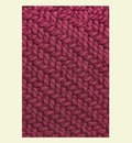 Reboso (bufanda) tejido de espiga magenta