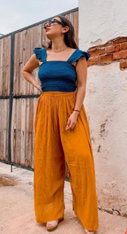 Wrap Pants from Mitla- Mustard