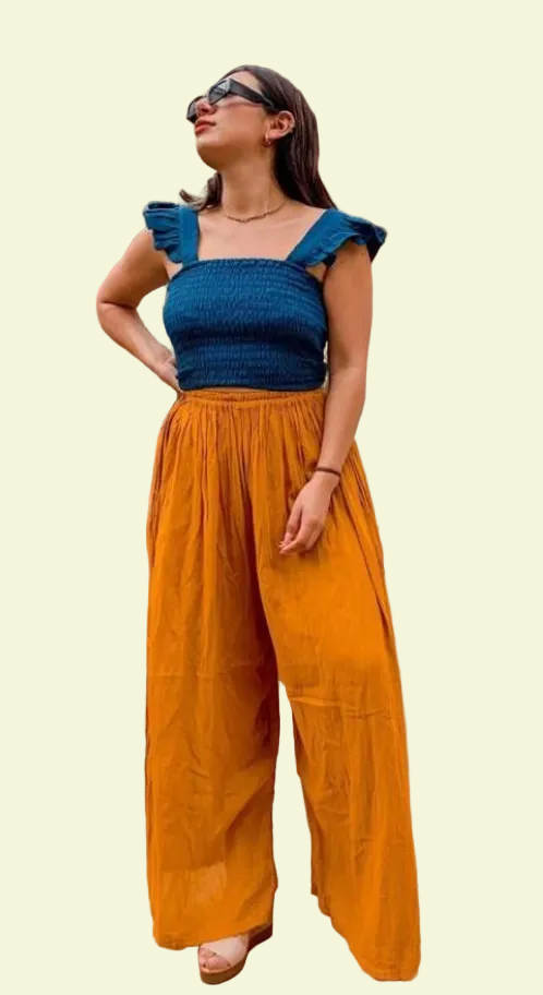 Wrap Pants from Mitla- Mustard