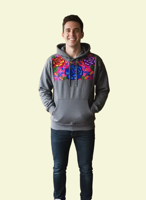 Sudadera con Capucha Fiesta Tzotzil