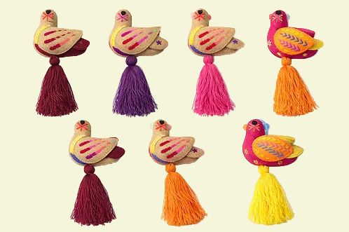 Tassel purse charm