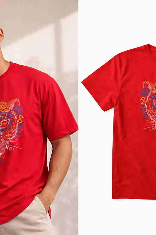Cotton Embroidered T-shirt